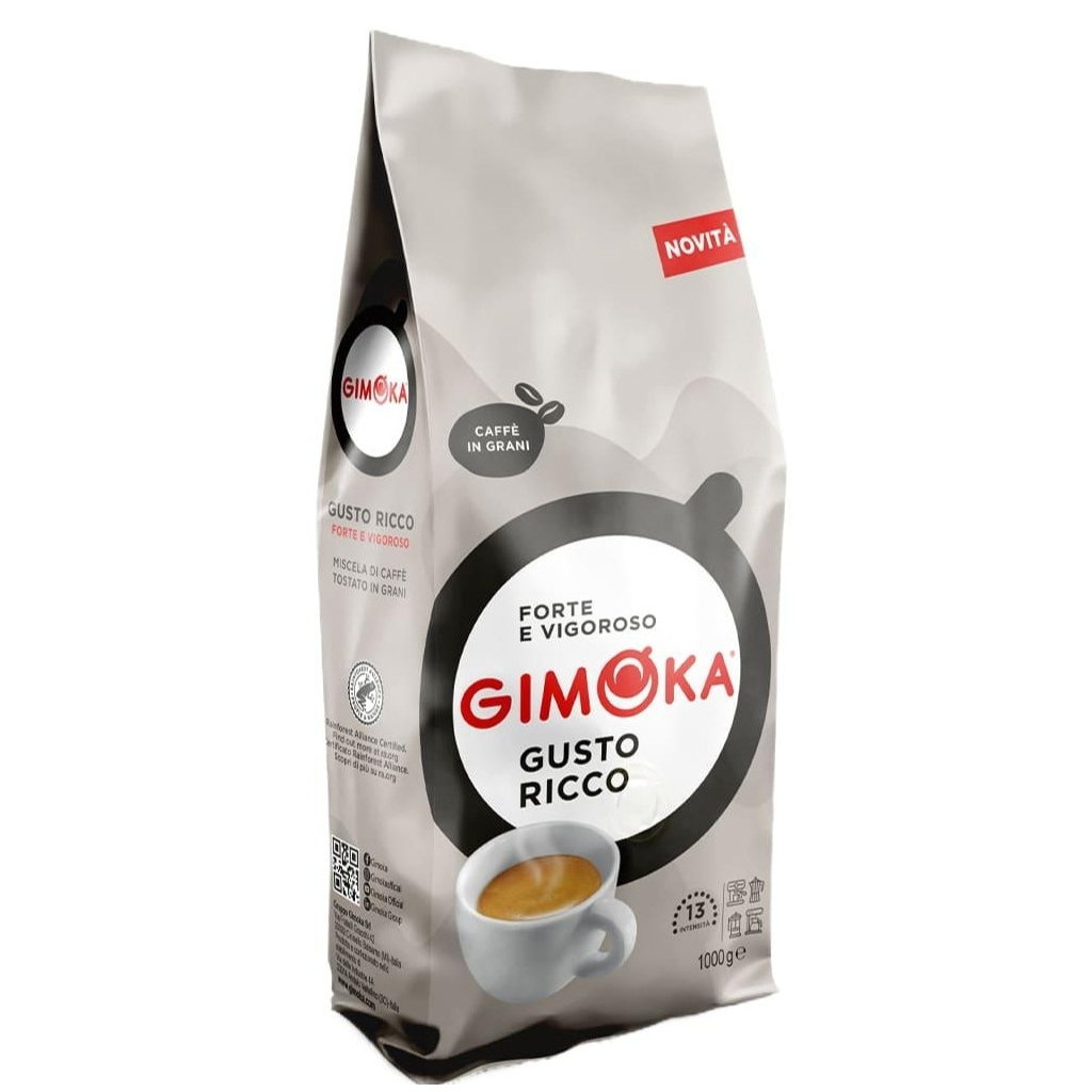 Кава Gimoka Gusto Ricco в зернах 1 кг (8003012000060) Кава Gimoka Gusto Ricco в зернах 1 кг (8003012000060)