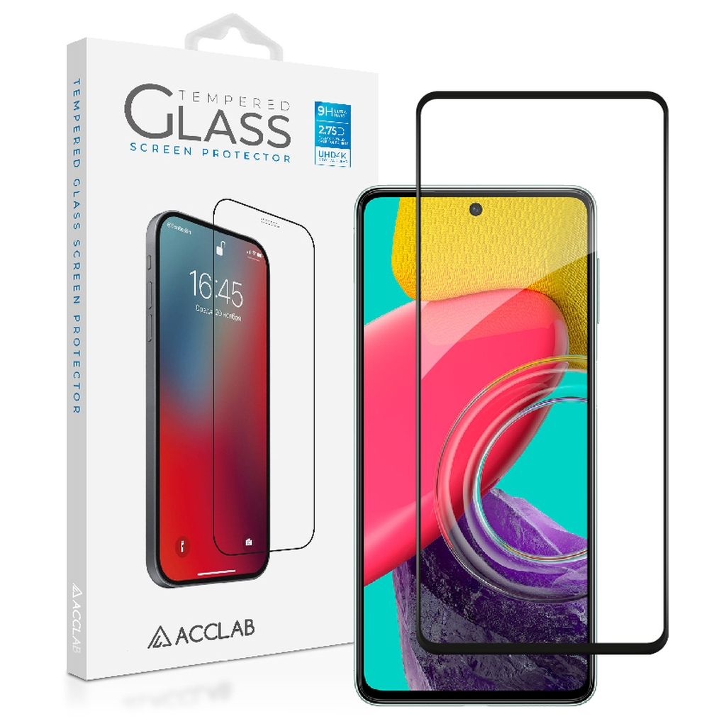 Скло захисне ACCLAB Full Glue Samsung M53 5G Black (1283126524271)