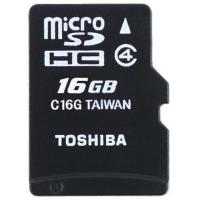 Карта пам'яті Toshiba 16Gb microSDHC class 4 (SD-C16GJ(6A)