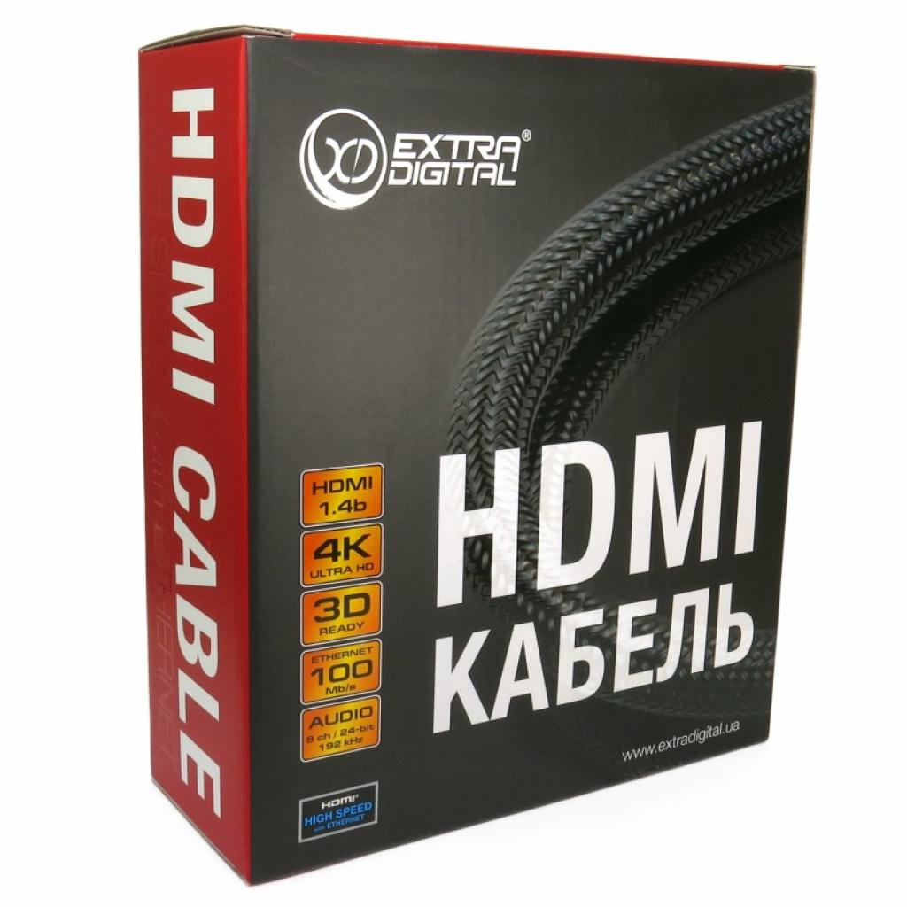 Кабель мультимедійний HDMI M to HDMI M 10.0m Extradigital (KBH1613)