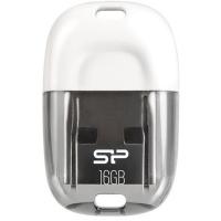 USB флеш накопичувач Silicon Power 16GB Touch T09 White USB 2.0 (SP016GBUF2T09V1W)