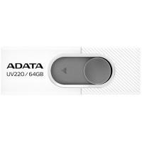 USB флеш накопичувач ADATA 64GB UV220 White/Gray USB 2.0 (AUV220-64G-RWHGY)