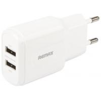 Зарядний пристрій Remax RP-U22 2хUSB Lightning Data Cable 2.4A white (REMAX-RP-U22-EU-WHITE)