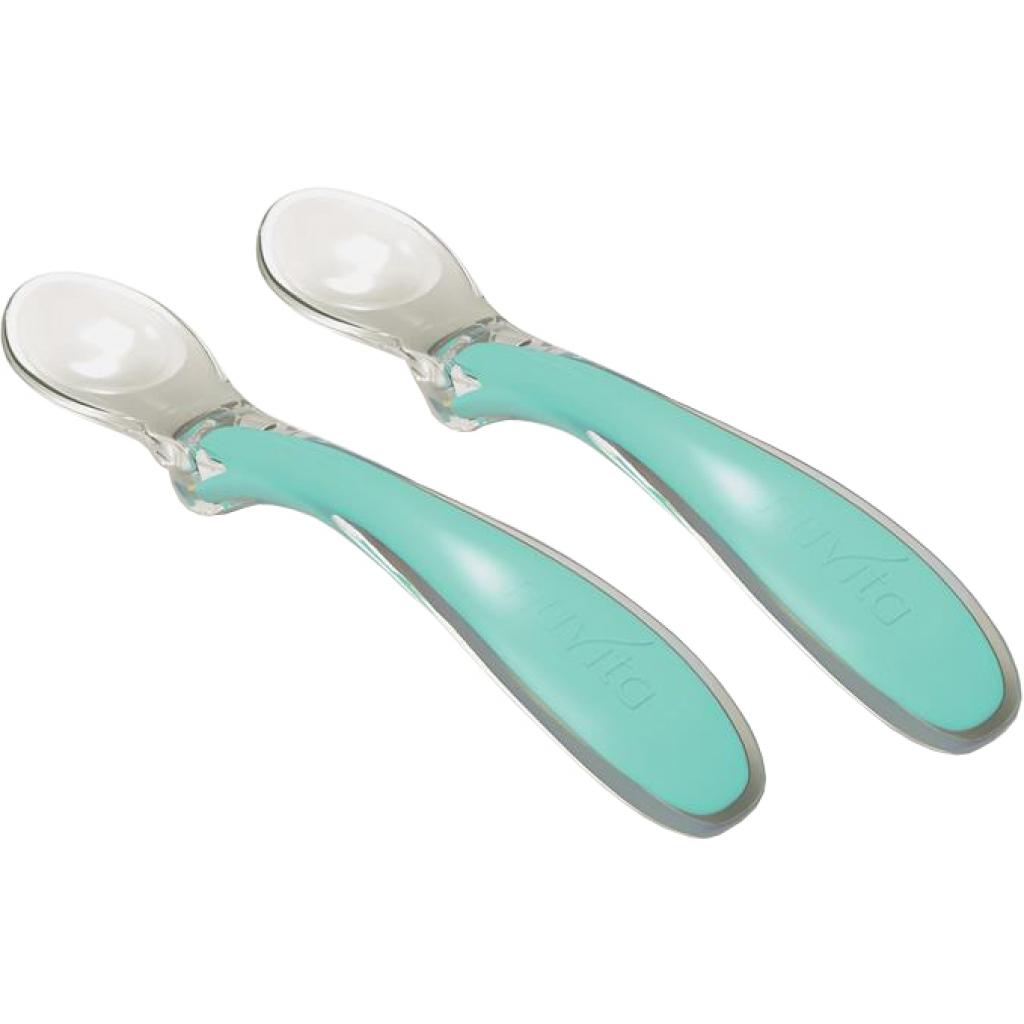 Набір дитячого посуду Nuvita силіконових ложечок Easy Eating 6м + 2 шт. зелених (NV8480COOLGREEN) Набір дитячого посуду Nuvita силіконових ложечок Easy Eating 6м + 2 шт. зелених (NV8480COOLGREEN)