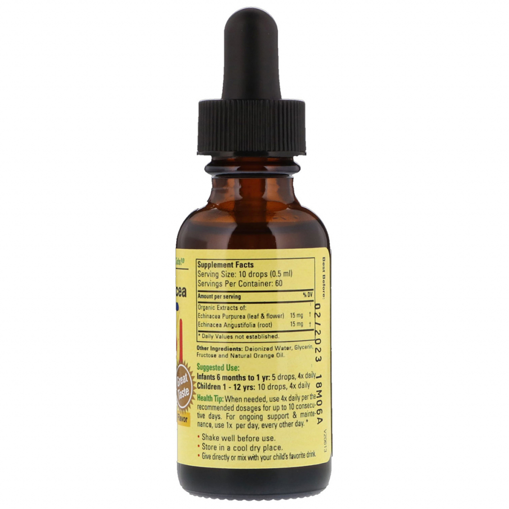 Трави ChildLife Рідка Ехінацея для Дітей з Апельсиновим Смаком, Echinacea, (CDL-10100)