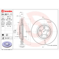 Brembo brake disc 09.B311.11