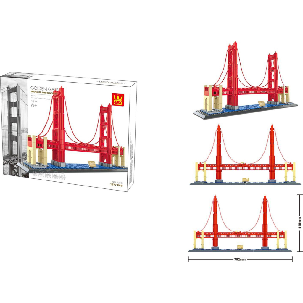 Конструктор Wange Міст Золота Брама, США (WNG-6210) Конструктор Wange Міст Золота Брама, США (WNG-6210)
