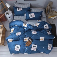 Bed sheet MirSon Beige 17-0575 Husky Dog 180x220 cm (2200005542507)