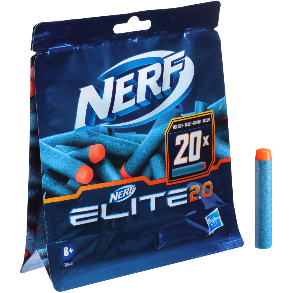 Іграшкова зброя Hasbro набір стріл Nerf Elite 2.0 20 шт (F0040) Іграшкова зброя Hasbro набір стріл Nerf Elite 2.0 20 шт (F0040)