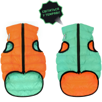 Animal jacket Airy Vest Lumi two-sided L 65 mint-orange (2321)