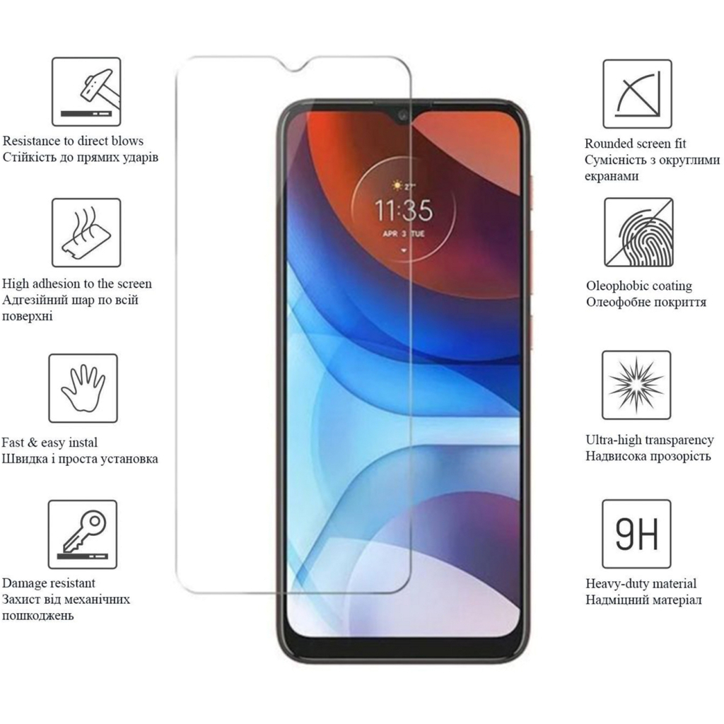 Скло захисне Drobak Motorola Moto E20 (606083) Скло захисне Drobak Motorola Moto E20 (606083)