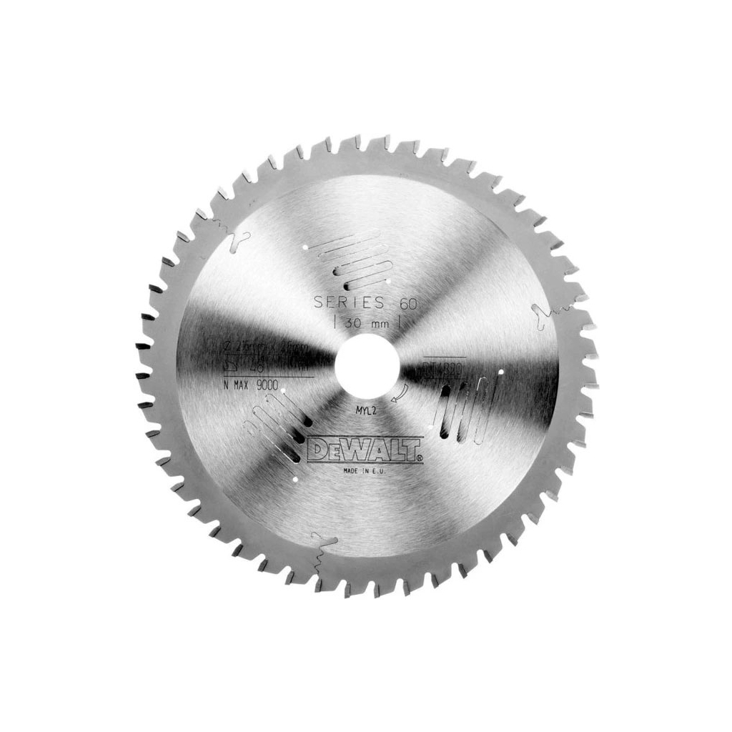 Диск пильний DeWALT EXTREME WORKSHOP, 216 х 30 мм, 48 z (ATB) - 5 градусів (DT4320) Диск пильний DeWALT EXTREME WORKSHOP, 216 х 30 мм, 48 z (ATB) - 5 градусів (DT4320)