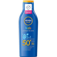 Засіб від засмаги Nivea Sun Kids Дитячий сонцезахисний лосьйон Захист та догляд SPF 50+ 200 мл (4005808440696/5900017082844)