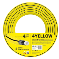 Hose for watering Cellfast 4YELLOW 3/4" 20m, 4 layers, up to 20 Bar, -10…+50°C (10-520)