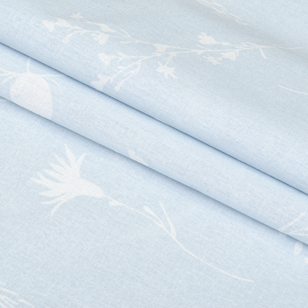 Постільна білизна Home Line Волошки білі на блакитному бязь полуторний (173307) Постільна білизна Home Line Волошки білі на блакитному бязь полуторний (173307)