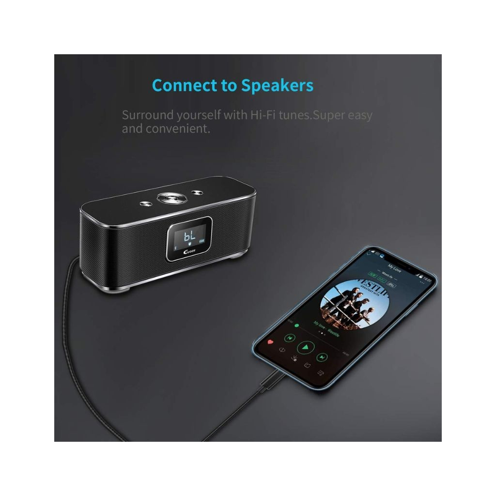 Кабель мультимедійний Lightning to 3.5mm M 1.0m Choetech (AUX007)
