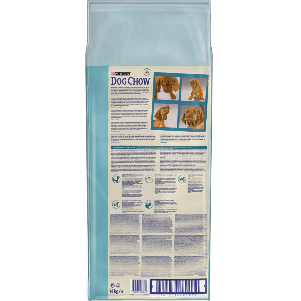 Сухий корм для собак Purina Dog Chow Puppy Lamb зі смаком ягняти 14 кг (7613034487872)