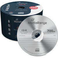 Диск CD Mediarange CD-R 700MB 80min 52x speed, Cake 50 (MR207)
