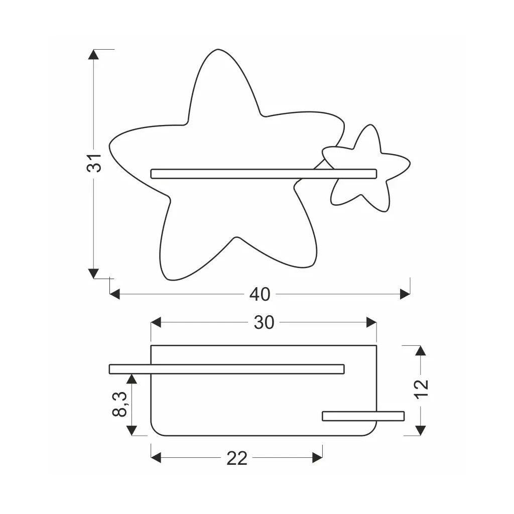 Світильник Candellux Star (21-75734) Світильник Candellux Star (21-75734)