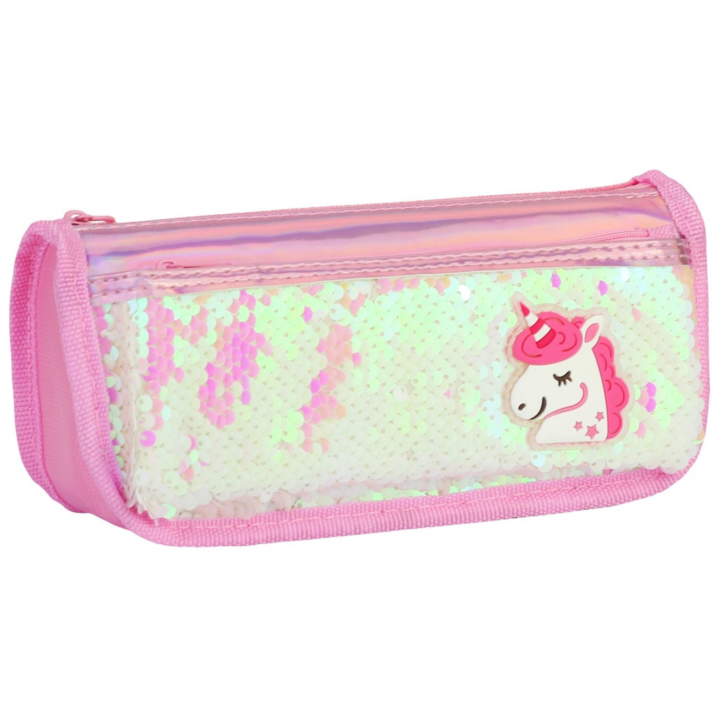 Пенал Cool For School 2 відділення з паєтками та аплікацією Білий (CF5949-white) Пенал Cool For School 2 відділення з паєтками та аплікацією Білий (CF5949-white)