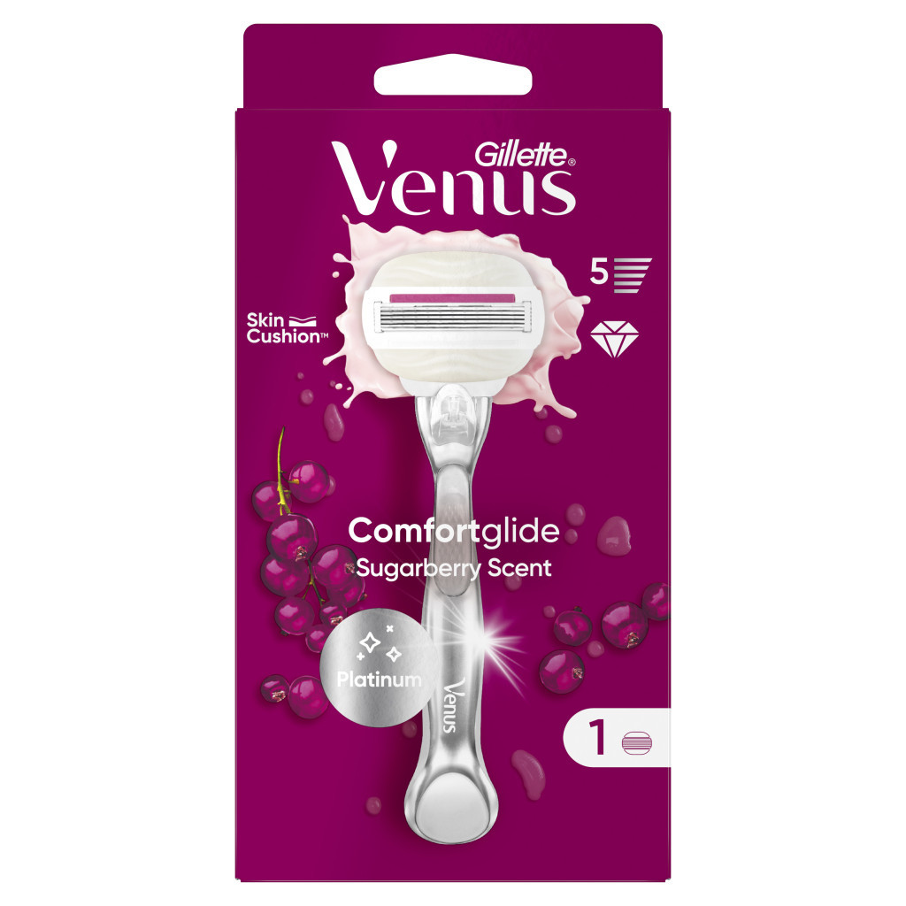 Бритва Gillette Venus Comfortglide Sugarberry Plus Olay з 1 змінним картриджем (8700216130516)