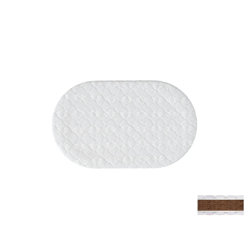 Матрац для дитячого ліжечка Ingvart Smart Bed Round кокос+латекс, 72х120 см (2100084000007)