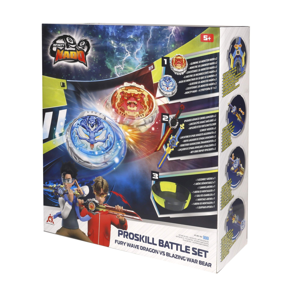 Дзига Infinity Nado Набір VI Proskill Battle Set Лютий Дракон і Палаючий Бойовий Ведмідь (EU654281) Дзига Infinity Nado Набір VI Proskill Battle Set Лютий Дракон і Палаючий Бойовий Ведмідь (EU654281)