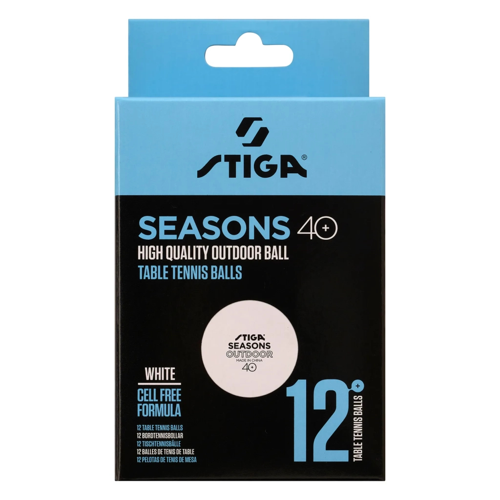 М'ячик для настільного теніса Stiga Seasons White 12 шт (1110-2810-12) (931162)