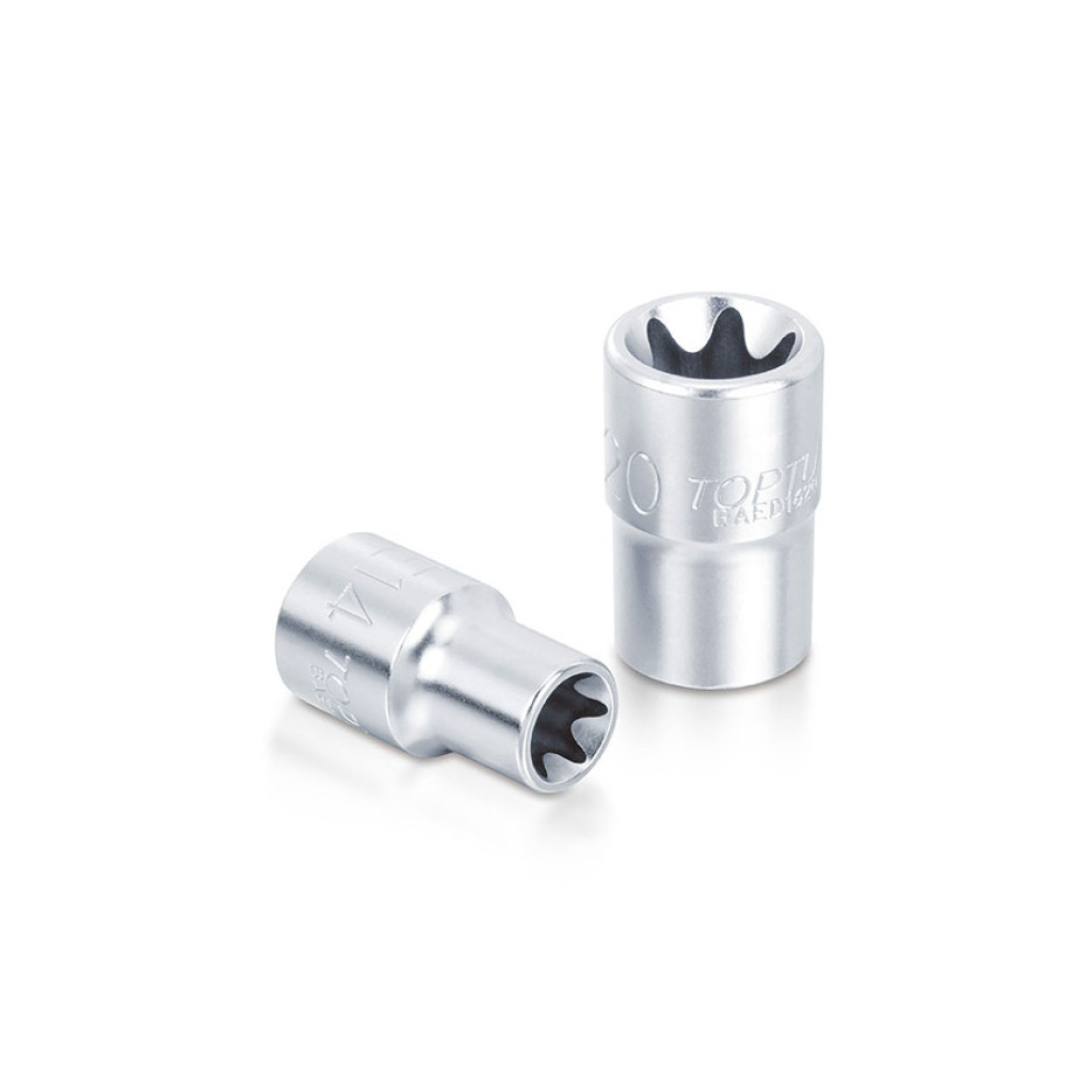 Набір головок Toptul TORX 1/2" E10-E24 9шт. (зірка Давида) (GAAD0907)