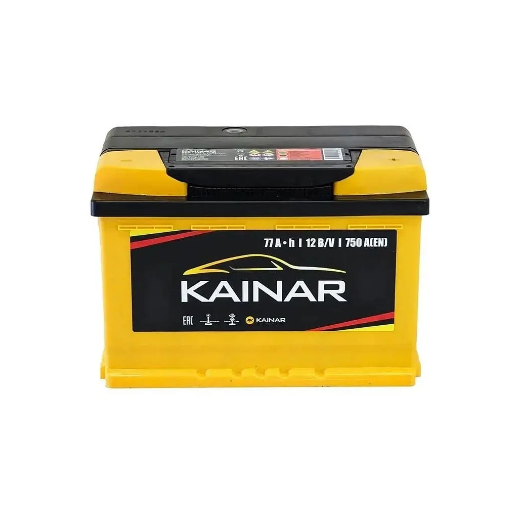 Акумулятор автомобільний KAINAR STANDART 77Ah Ев (-/+) (750EN) (077 260)