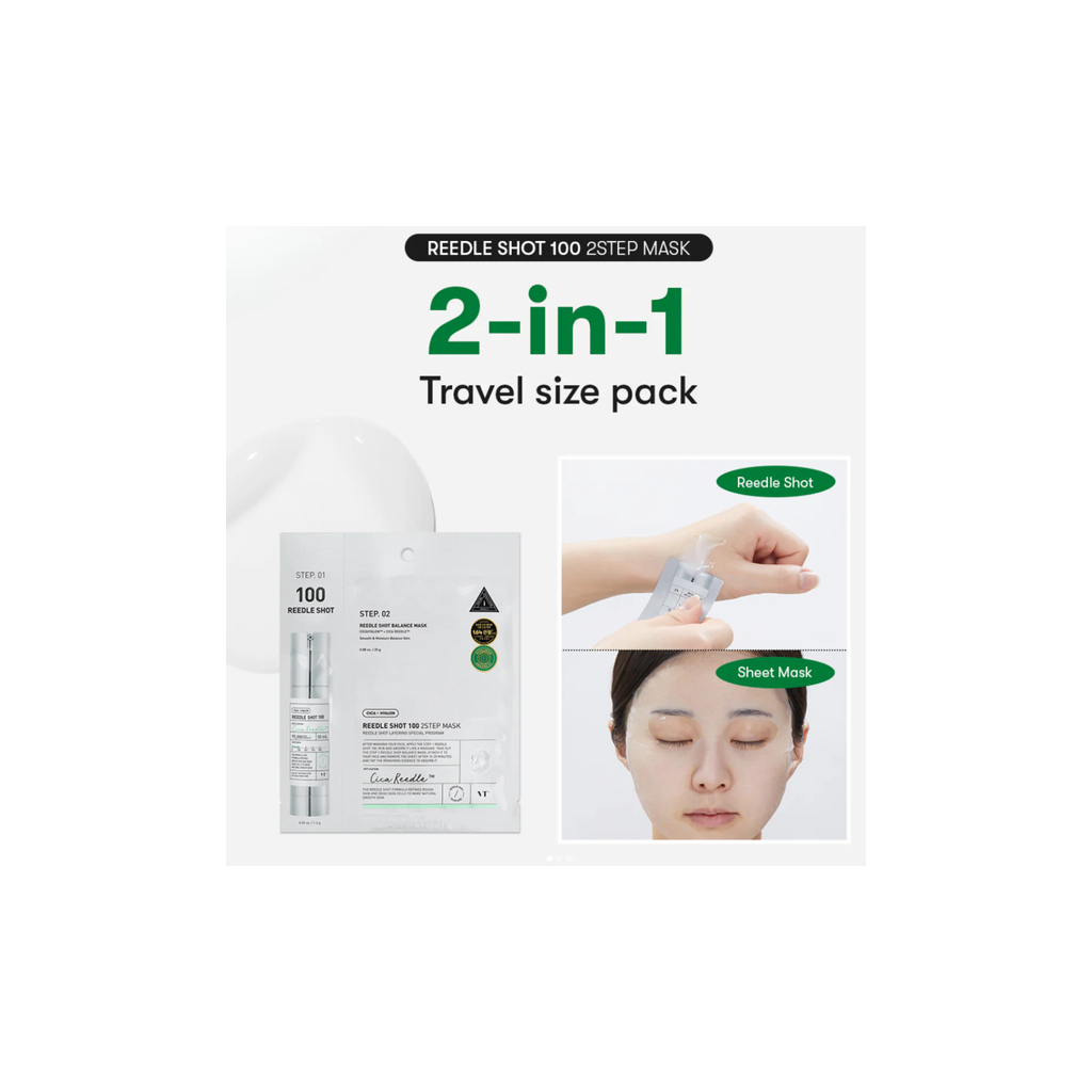 Маска для обличчя VT Cosmetics Reedle Shot 100 2Step Balance Mask 28 мл (8803463006037)