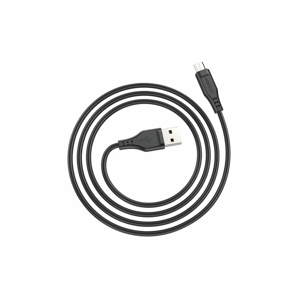 Дата кабель USB 2.0 AM to Micro 5P 1.2m 2.4A TPE C3-09 black Acefast (6974316280880) Дата кабель USB 2.0 AM to Micro 5P 1.2m 2.4A TPE C3-09 black Acefast (6974316280880)