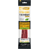 Meat snacks Dmytruk Sausages raw smoked Austrian 80 g (4820247142754)