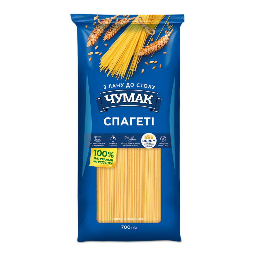 Макарони Чумак Спагеті 700 г (4820156768755)