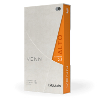 D'Addario VENN Alto Saxophone Reed #2.5 (VAS0125G2)