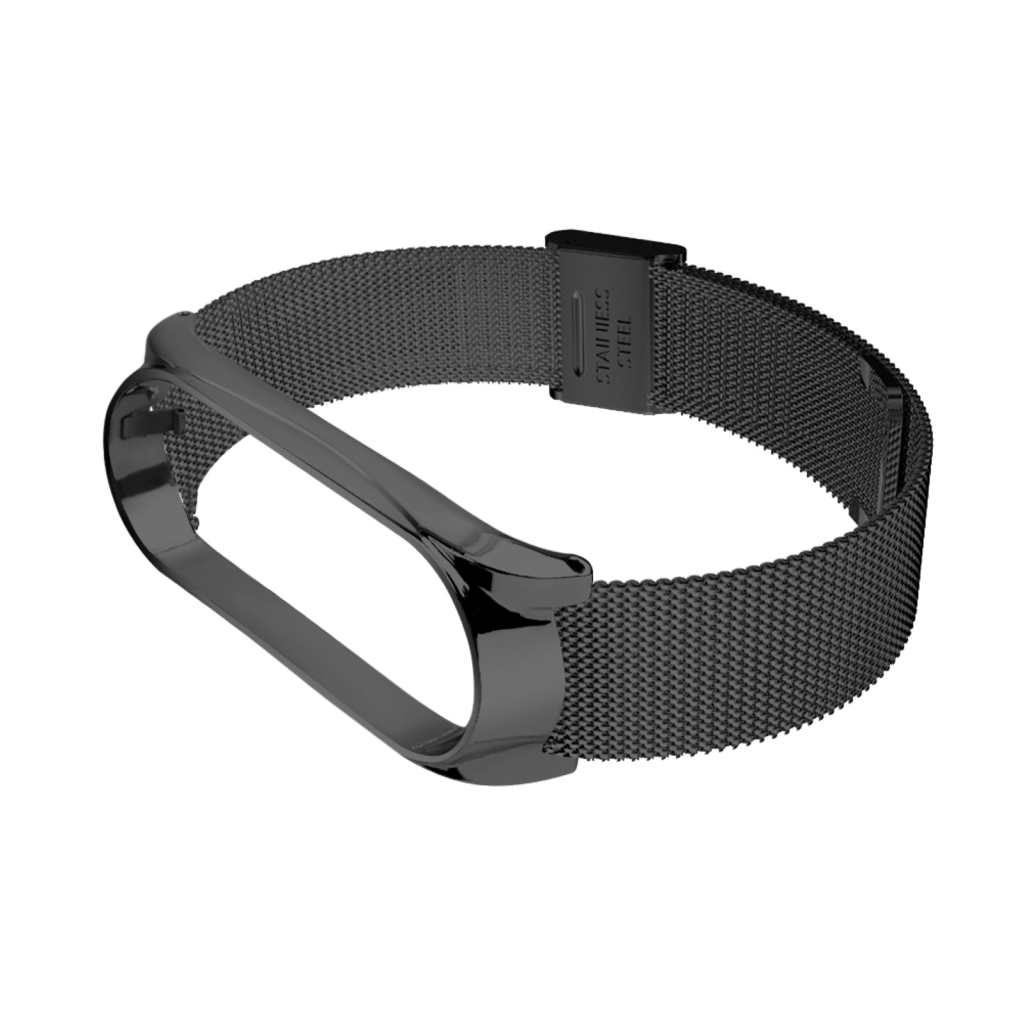 Ремінець до фітнес браслета BeCover Metal для Xiaomi Mi Smart Band 8 Black (709357)