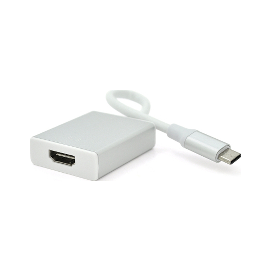 Перехідник USB-C to HDMI F 0.1m 4K silver Voltronic (YT-C-Type-C(M)/HDMI(F)S) Перехідник USB-C to HDMI F 0.1m 4K silver Voltronic (YT-C-Type-C(M)/HDMI(F)S)