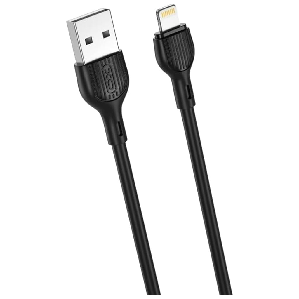 Дата кабель USB 2.0 AM to Lightning 1.0m 2.1A black XO (XO-NB200-L-1-BK) Дата кабель USB 2.0 AM to Lightning 1.0m 2.1A black XO (XO-NB200-L-1-BK)
