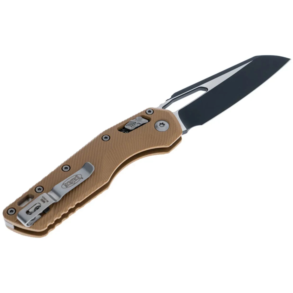 Ніж Microtech MSI SE, fluted black, G10, tan (210-1FLGTTA) Ніж Microtech MSI SE, fluted black, G10, tan (210-1FLGTTA)