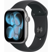 Смарт-годинник Apple Watch Series 11 GPS + Cellular 46mm Space Grey Aluminium Case with Black Sport Band - S/M (MFC94RK/A)