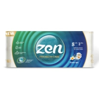 Toilet paper Zen Premium Care Ocean SPA 3 layers 8 rolls (5944582100077)