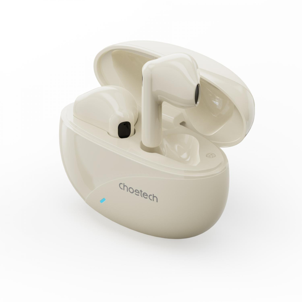 Навушники Choetech TWS Oval Beige (BH-T24-SK) Навушники Choetech TWS Oval Beige (BH-T24-SK)