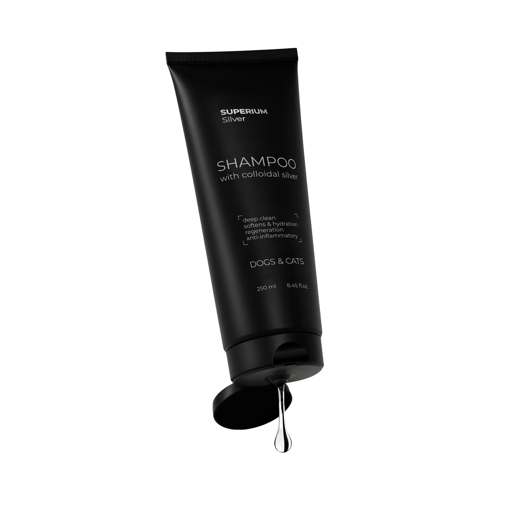 Шампунь для тварин Superium Сільвер універсальний з колоїдним сріблом для котів та собак 250 мл (9106)