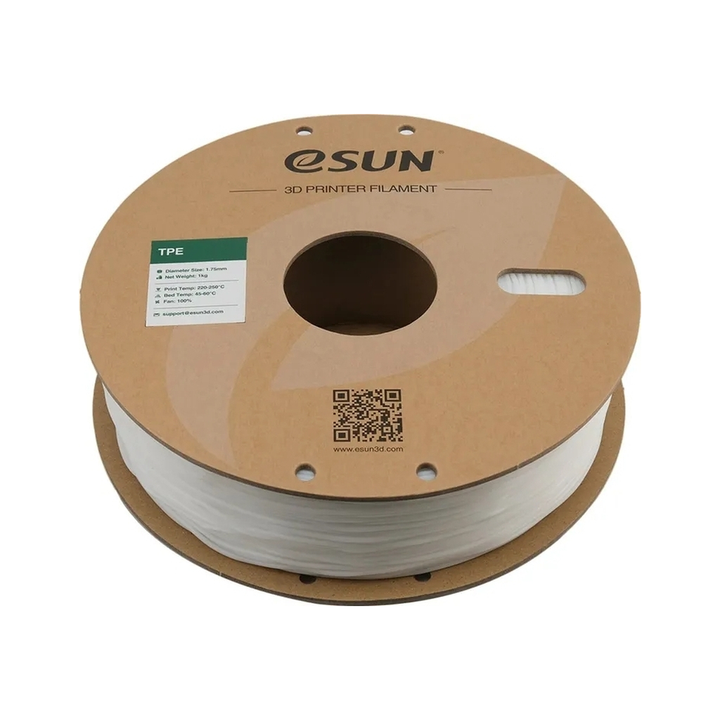 Пластик для 3D-принтера eSUN TPE-83A 1,75mm 1kg White (TPE-83A175W1Y1)