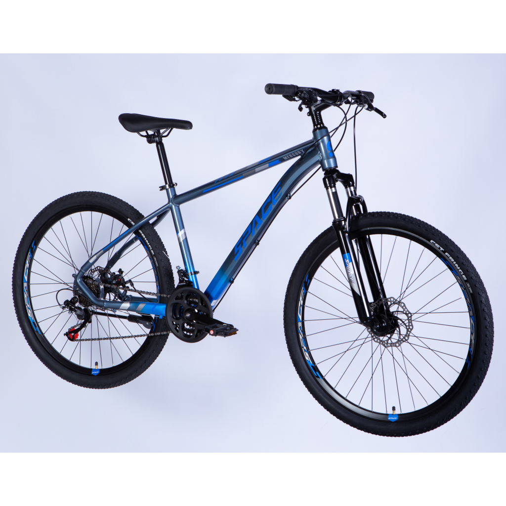 Велосипед Space 27.5" MERCURY DD FR рама-17" AL 2026 сіро-синій (OPS-SP-27.5-078)