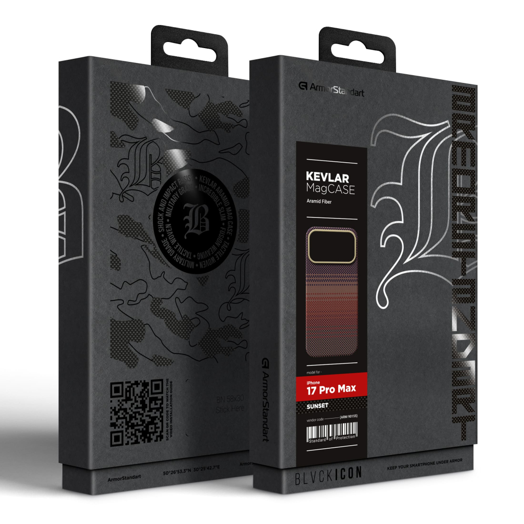 Чохол до мобільного телефона Armorstandart BlackIcon Kevlar MagCase Apple iPhone 17 Pro Max Sunset (ARM90155)