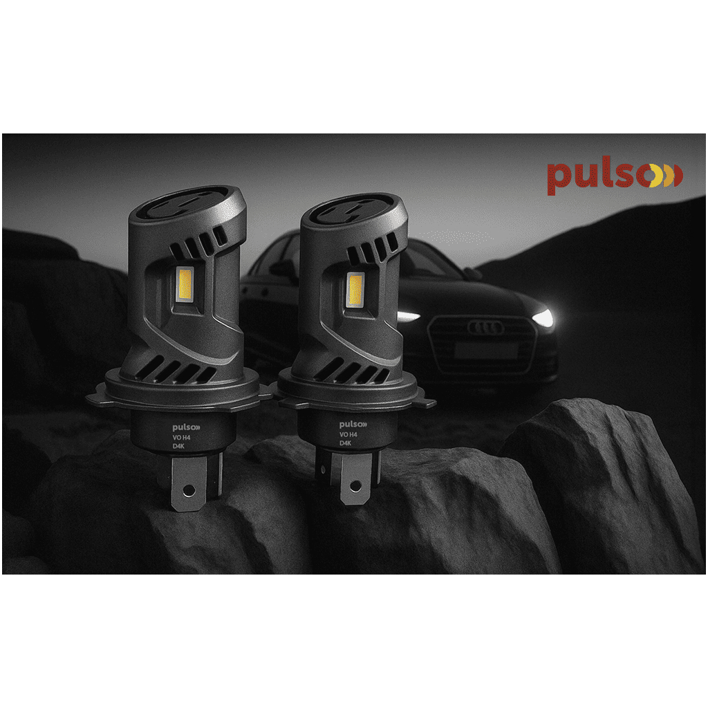 Автолампа PULSO LED-chips Flip chip/9-16V/2*50W/6000Lm/6500K (VO-H4) Автолампа PULSO LED-chips Flip chip/9-16V/2*50W/6000Lm/6500K (VO-H4)