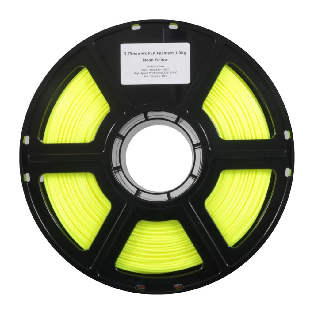 Пластик для 3D-принтера Flashforge PLA High speed 1,75mm 1kg NEON YELLOW (90010000001)
