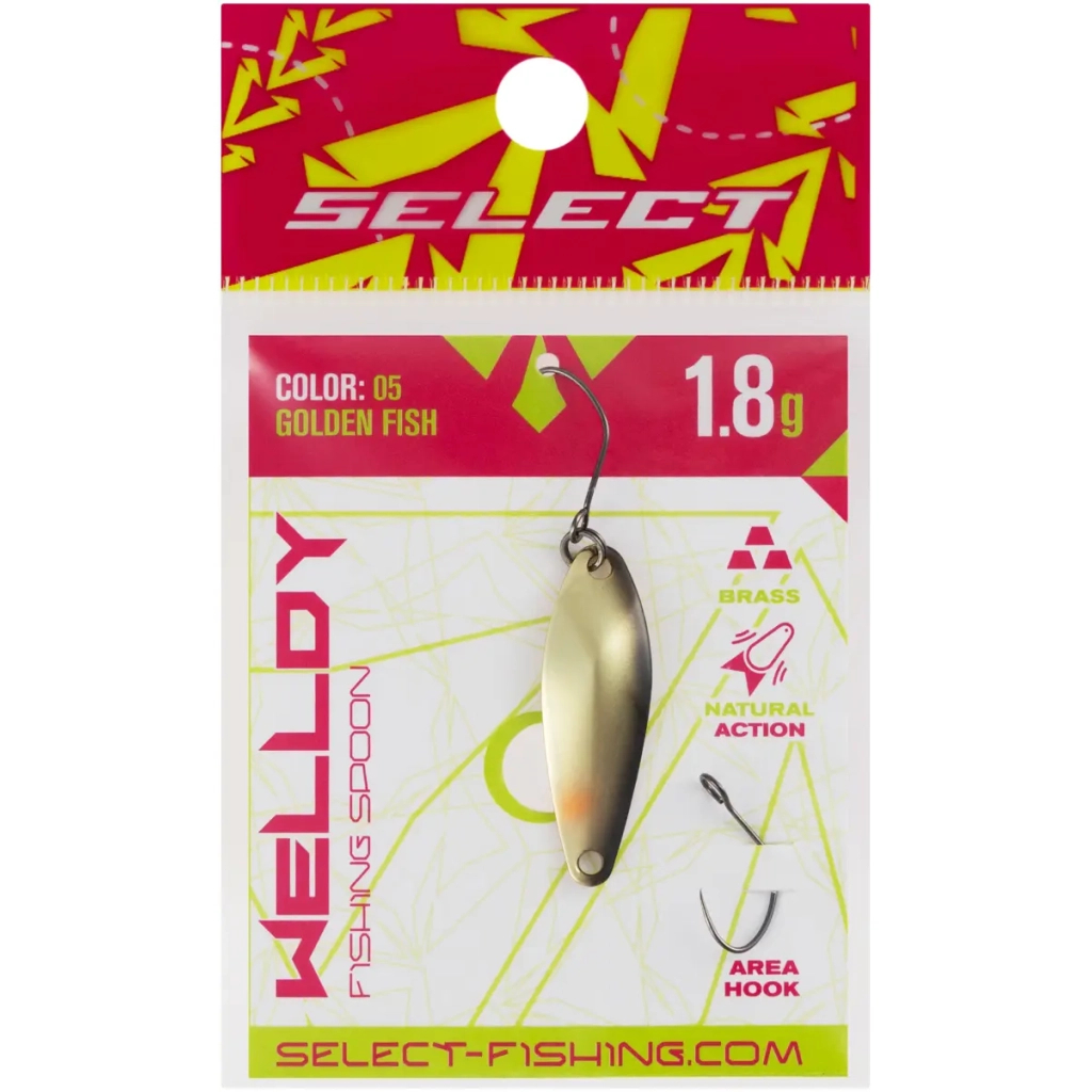 Блешня Select Welldy 1.8g 31mm 05 Golden Fish (1870.80.83) Блешня Select Welldy 1.8g 31mm 05 Golden Fish (1870.80.83)