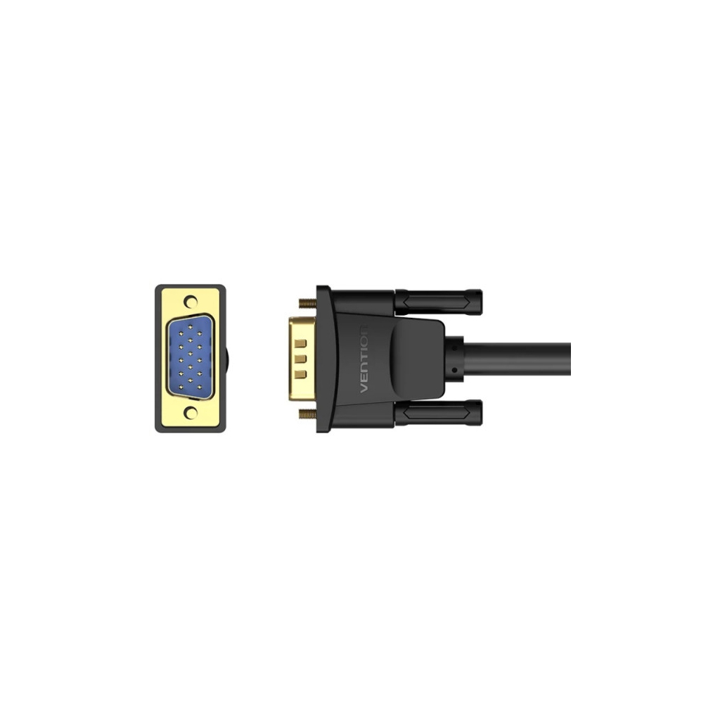 Кабель мультимедійний VGA M to VGA M 25.0m ferrite black Vention (DAEBS)